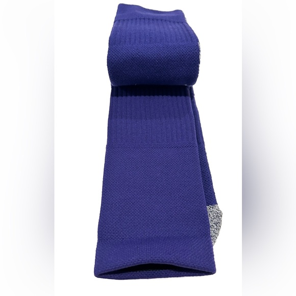 Adidas 5 Star Team Crew Socks 1 Pair Men 12-16 Purple w White Logo Cushioned NEW - Picture 7 of 10